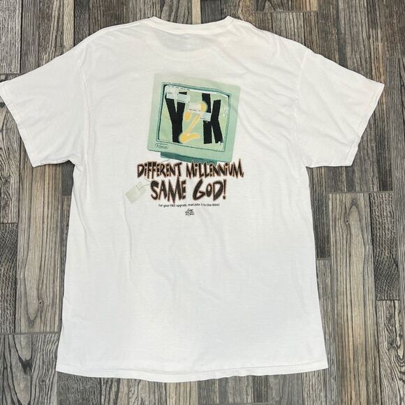 ✝️ Vintage Y2K Nothing To Fear JESUS CHRIST GOD T-Shirt “RARE” Sz XL - EXCELLENT - Picture 2 of 12